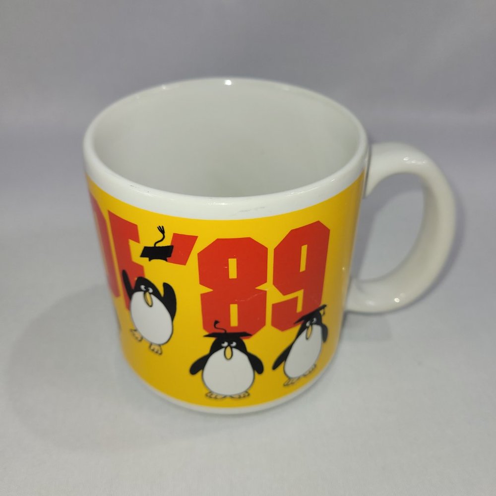 Mug Graduation Class of 89 Vintage 1989 Penguin Coffee Cup